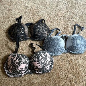 Three very sexy Victoria’s Secret bras